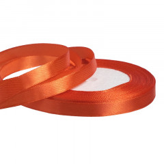 Лента атласная 10мм*25 Y Морковный