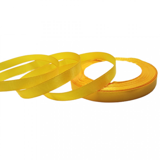 Лента атласная 10мм*25 Y Желтый