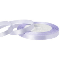 Лента атласная 10мм*25 Y Бело-сиреневый