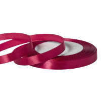 Лента атласная 10мм*25 Y Брусничный