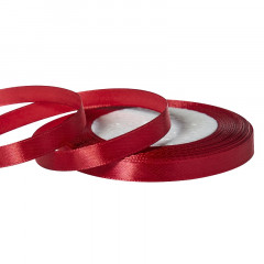 Лента атласная 10мм*25 Y Вишневый