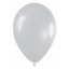 Воздушный шар латексный 5" Перламутр  Серебро / Silver / 100 шт. / (Колумбия)