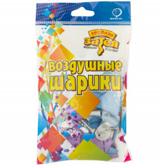 Воздушный шар латексный с рисунком 12" хром С Днем Рождения! Мужской