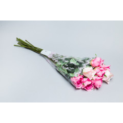 Пакет цветочный Рюмка 30/40 Мелодия Цветочки розовый