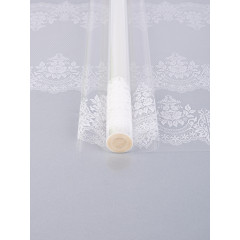 Пленка цветная 60см Ажур БЕЛЫЙ