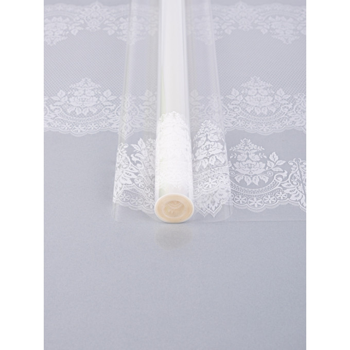 Пленка цветная 60см Ажур БЕЛЫЙ