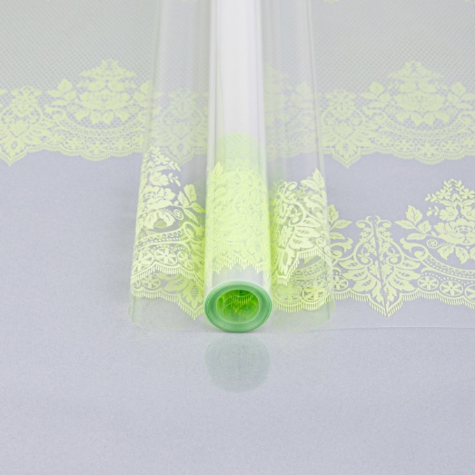 Пленка цветная 60см Ажур ЗЕЛЕНОЕ ЯБЛОКО