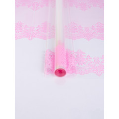 Пленка цветная 60см Ажур РОЗОВЫЙ ЖЕМЧУГ