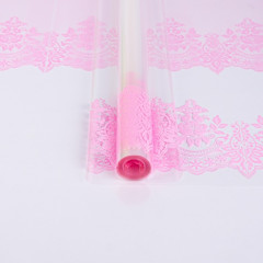 Пленка цветная 60см Ажур РОЗОВЫЙ ЖЕМЧУГ