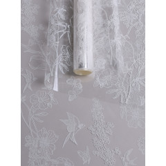 Пленка цветная 60см Ласточки БЕЛЫЙ