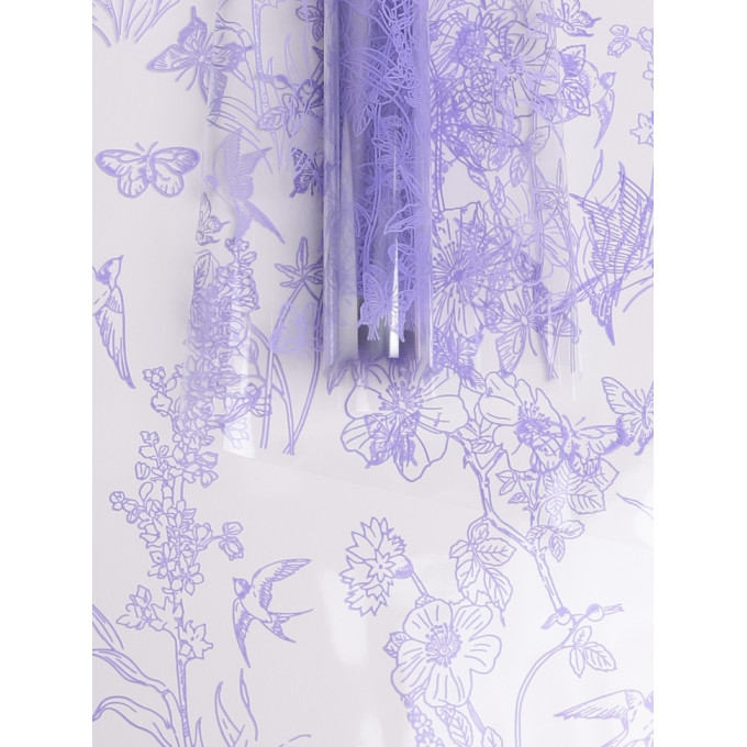 Пленка цветная 60см Ласточки СИРЕНЕВЫЙ КЛАССИК