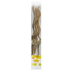 Свечи Спираль Metallic Gold 13см 6шт