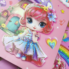 Пакет подарочный 30*40*12 см КУКОЛКА