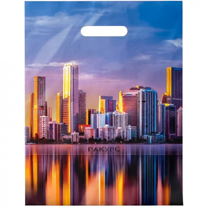 Пакет полиэтиленовый с вырубной ручкой 31*40 см Ракурс ламинация