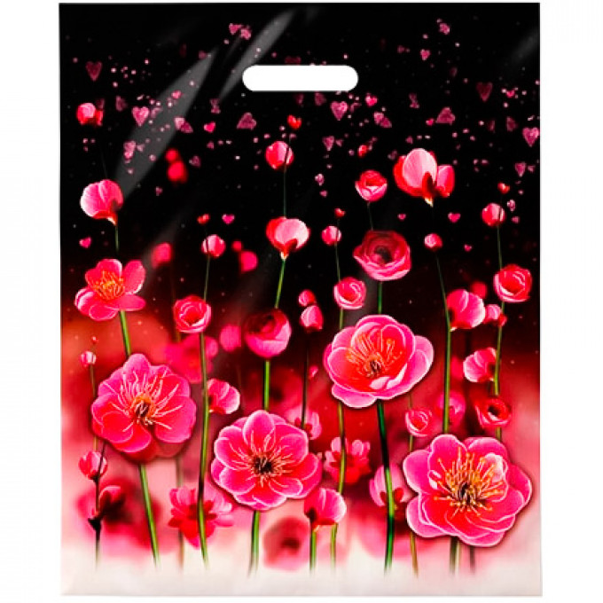 Пакет полиэтиленовый с вырубной ручкой 38*47 см Серенада ламинация