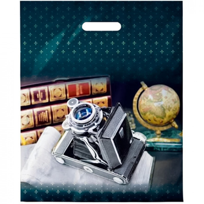 Пакет полиэтиленовый с вырубной ручкой 38х47 см Фокус ламинация