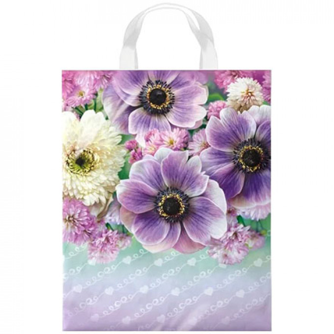 Пакет полиэтиленовый с петлевой ручкой 28*35 см (55мкм) Анемона