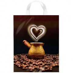 Пакет полиэтиленовый с петлевой ручкой 28х35 см Мгновение