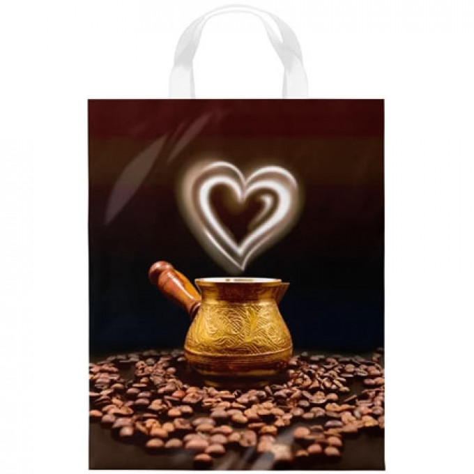 Пакет полиэтиленовый с петлевой ручкой 28х35 см Мгновение