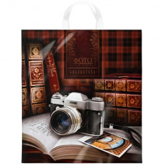 Пакет полиэтиленовый с петлевой ручкой 38*42 см (40мкм) Библиотека