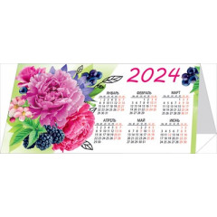 Календарь-домик "Цветы" 2024
