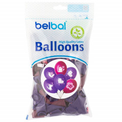 Воздушный шар латексный с рисунком 14" пастель С ДР Котики милые