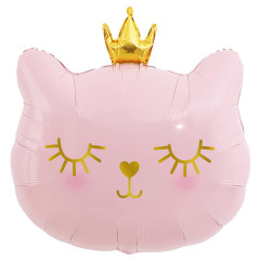 Воздушный шар фольгированный Мини-фигура 11"/28 см Котенок Принцесса