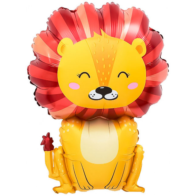 Воздушный шар фольгированный Мини-фигура 17"/46 см  Лев