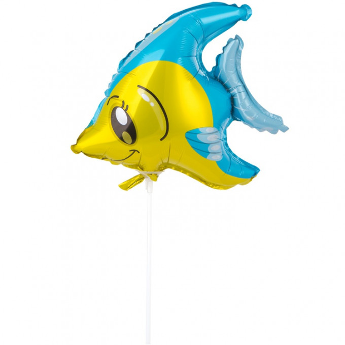 Воздушный шар фольгированный Мини-фигура 13"/33 см  Тропическая рыбка