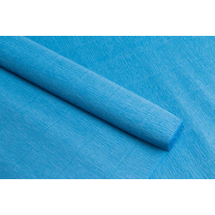 Бумага гофрированная простая 140гр 956  небесная