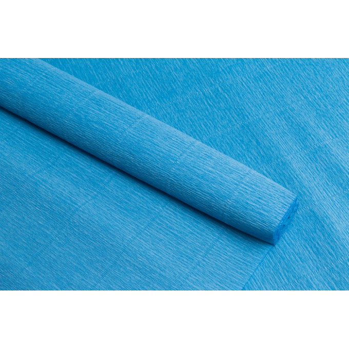 Бумага гофрированная простая 140гр 956  небесная