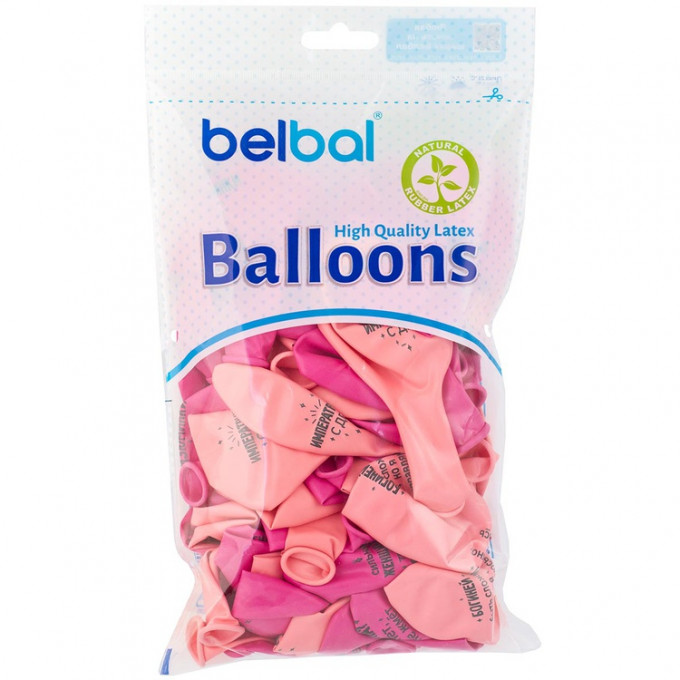 Воздушный шар латексный с рисунком 14" пастель Моей Сказочной Бабе ассорти