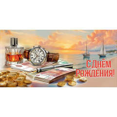 Конверт для денег "С Днём рождения!"