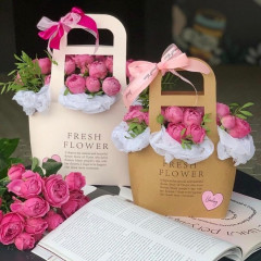 Сумка для цветов Fresh 17*7,5*32,5 КРАФТ