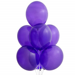 Воздушный шар латексный без рисунка 14" Кристалл Экстра Quartz Purple 50шт
