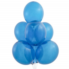 Воздушный шар латексный без рисунка 14" Кристалл Экстра Blue