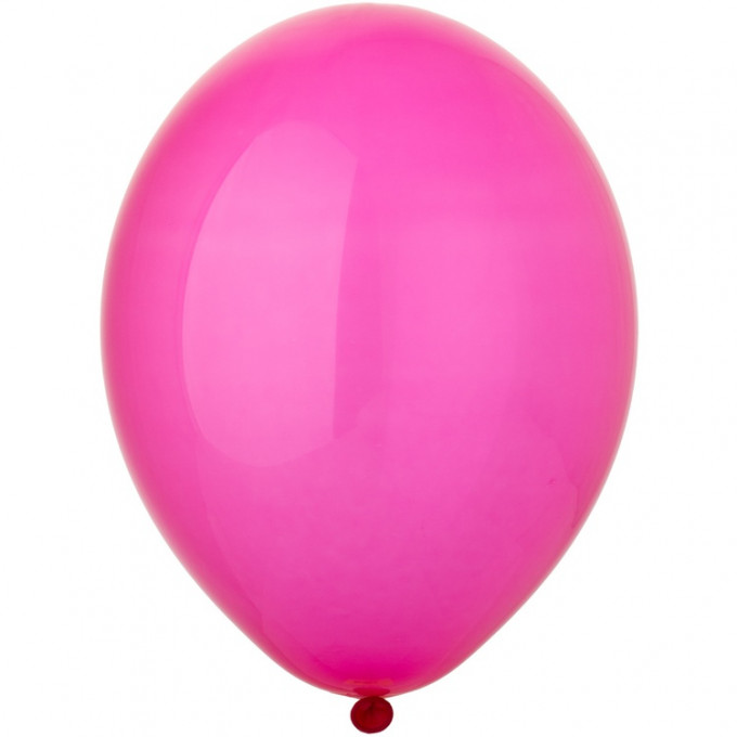 Воздушный шар латексный без рисунка 14" Кристалл Экстра Fuchsia 50шт