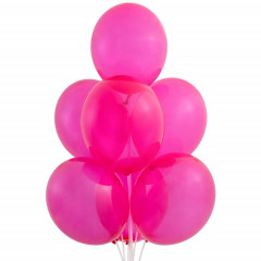 Воздушный шар латексный без рисунка 14" Кристалл Экстра Fuchsia 50шт