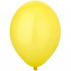 Воздушный шар латексный без рисунка 14" Кристалл Экстра Yellow