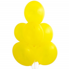 Воздушный шар латексный без рисунка 14" Кристалл Экстра Yellow