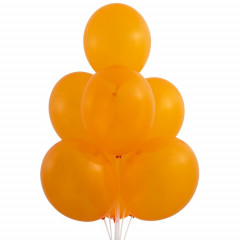 Воздушный шар латексный без рисунка 14" Кристалл Экстра Orange