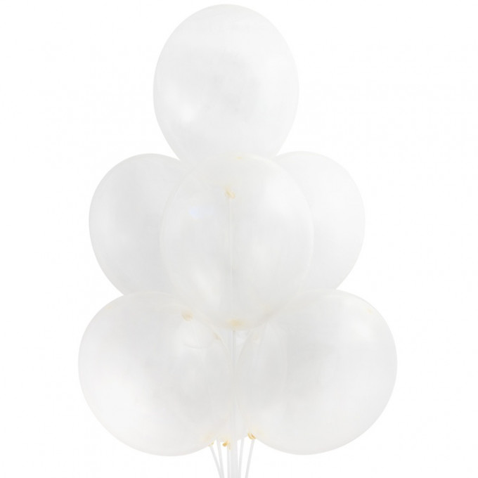 Воздушный шар латексный без рисунка 14" Кристалл Экстра Clear