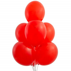 Воздушный шар латексный без рисунка 14" Кристалл Экстра Red