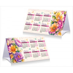 Календарь настольный-домик "Цветы"