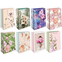 Пакет подарочный 11,5*14,5*6,5 см Женский Микс №2 (8в*1)