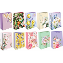 Пакет подарочный 18*22,3*10 см Женский Микс №3 (10в*1)