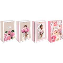 Пакет подарочный 18*22,3*10 см Женский Микс (4в*2)