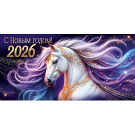 Конверт для денег "С Новым годом! 2026" (символ года)
