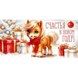 Конверт для денег "Счастья в Новом году!" (символ года)