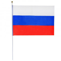 Флаг Россия 14*21 см (с древком)